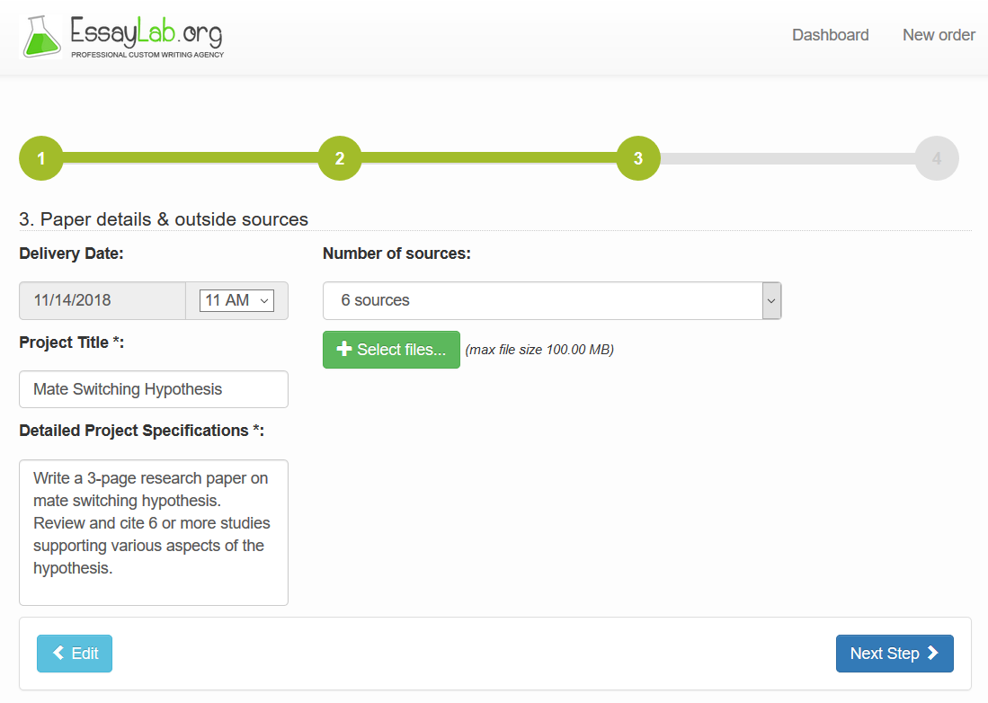 essaylab.org order details