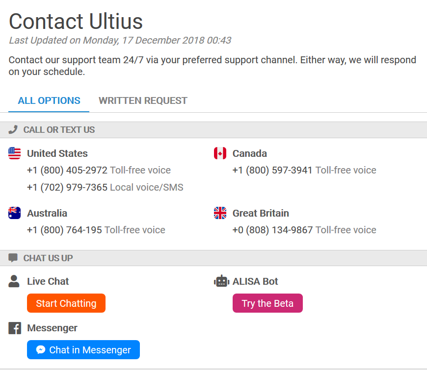 contact ultius