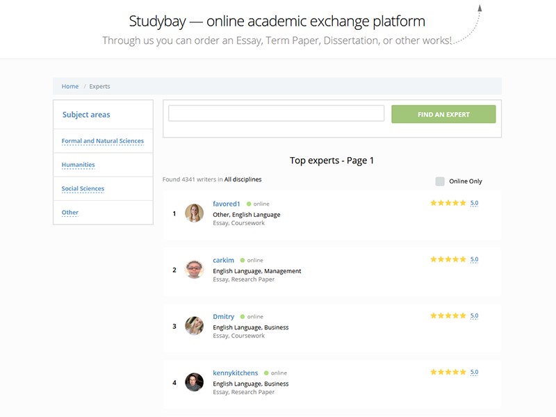 studybay service