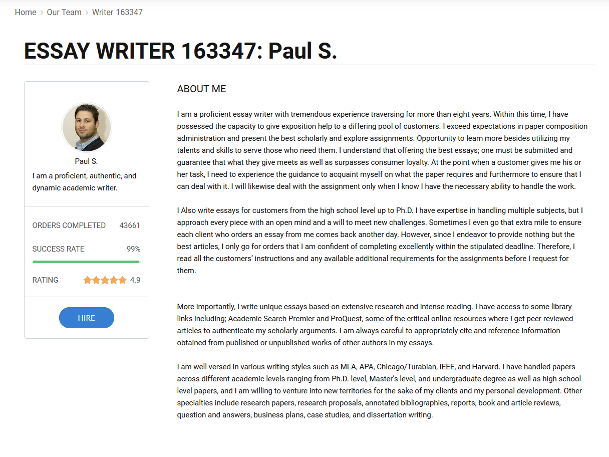 EssayPro writer