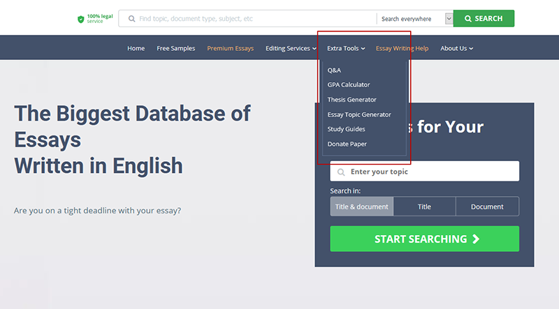 studentshare database