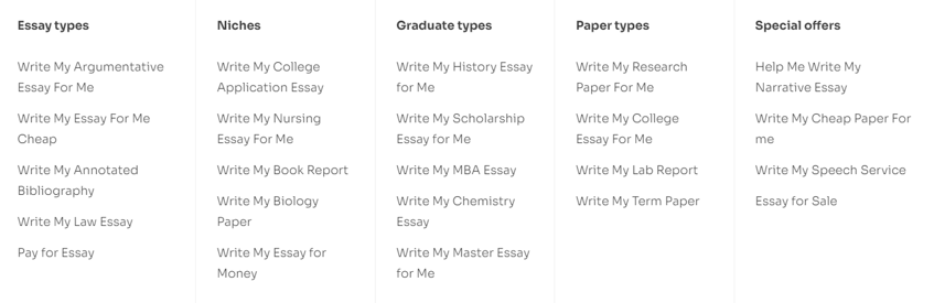 essay services